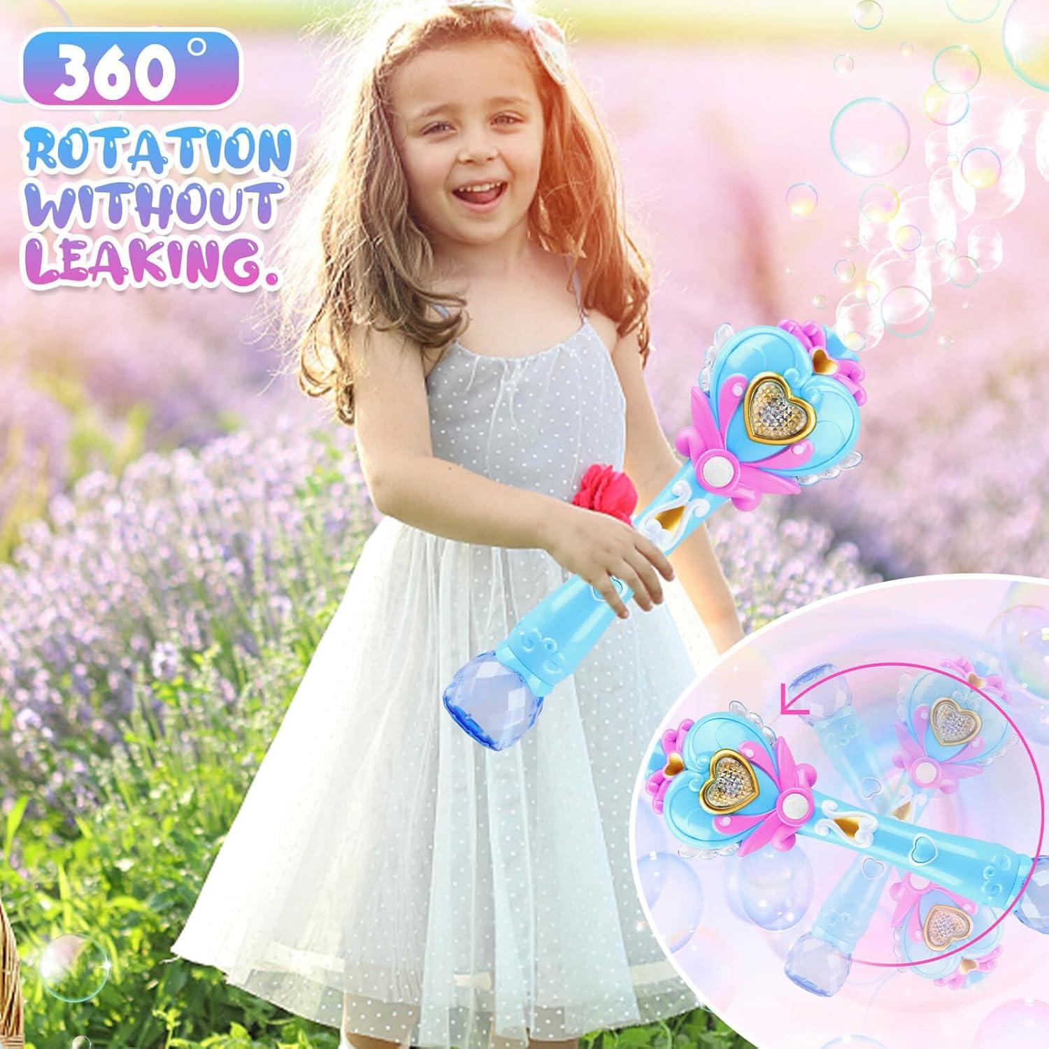 Varita de Burbuja Princesa Beria con Música y Luces - Azul