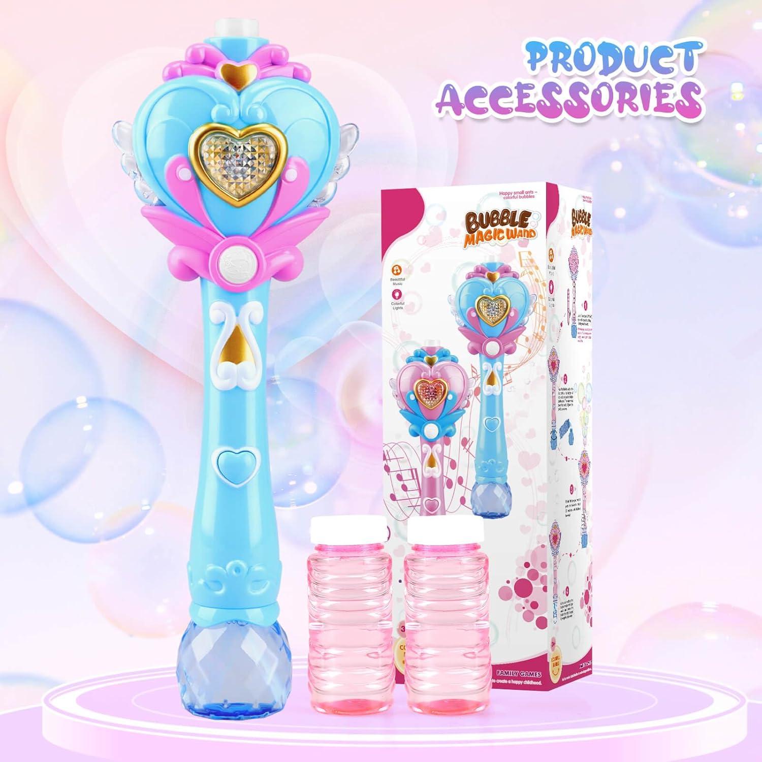 Varita de Burbuja Princesa Beria con Música y Luces - Azul