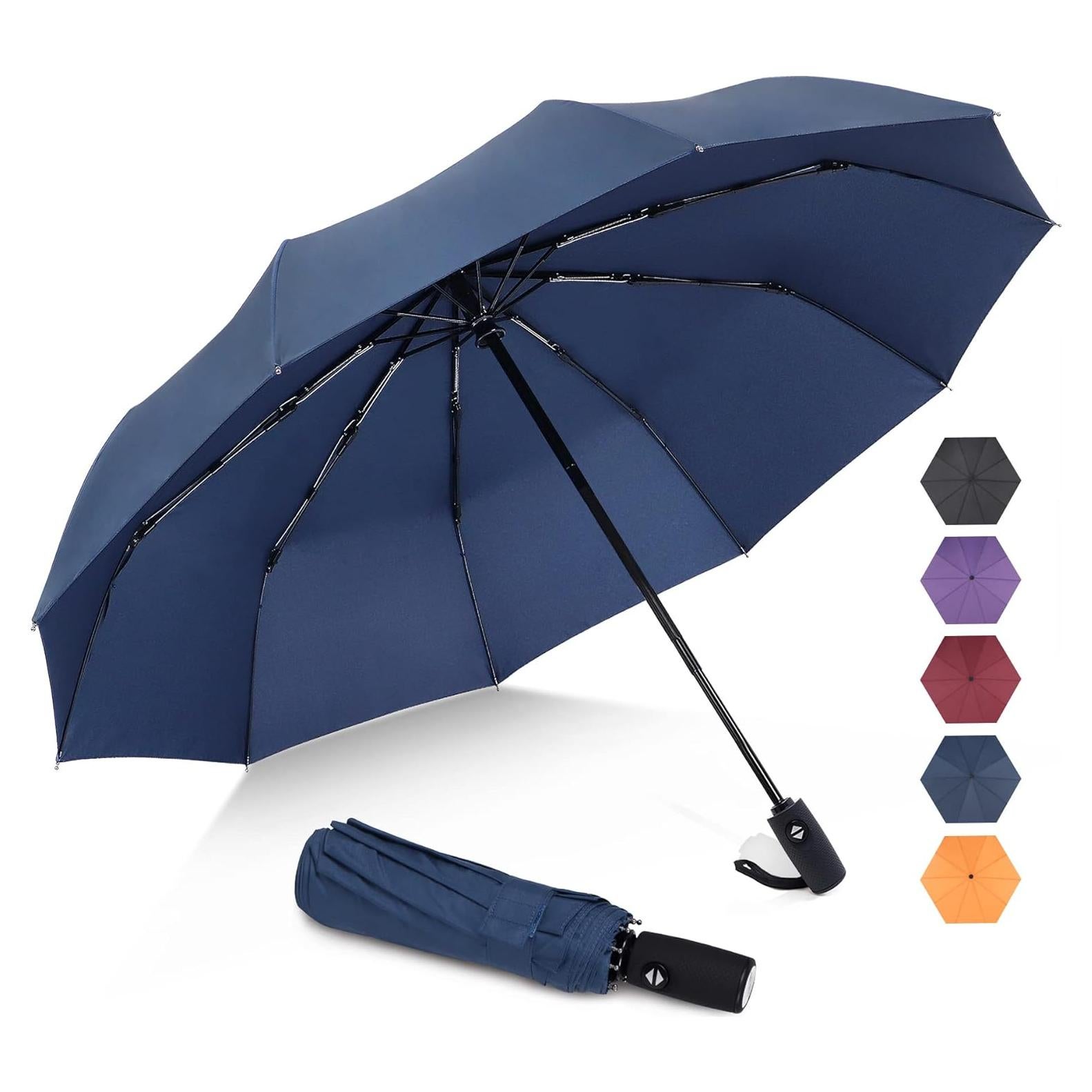 Paraguas ZOMAKE Compacto Automático 32.5cm Ligero Azul Marino