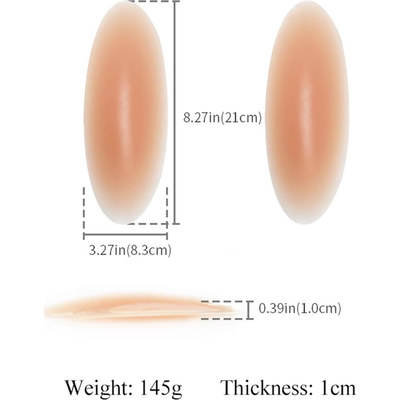Almohadillas de Silicona para Pantorrillas y Caderas Naranja - Juego de 2