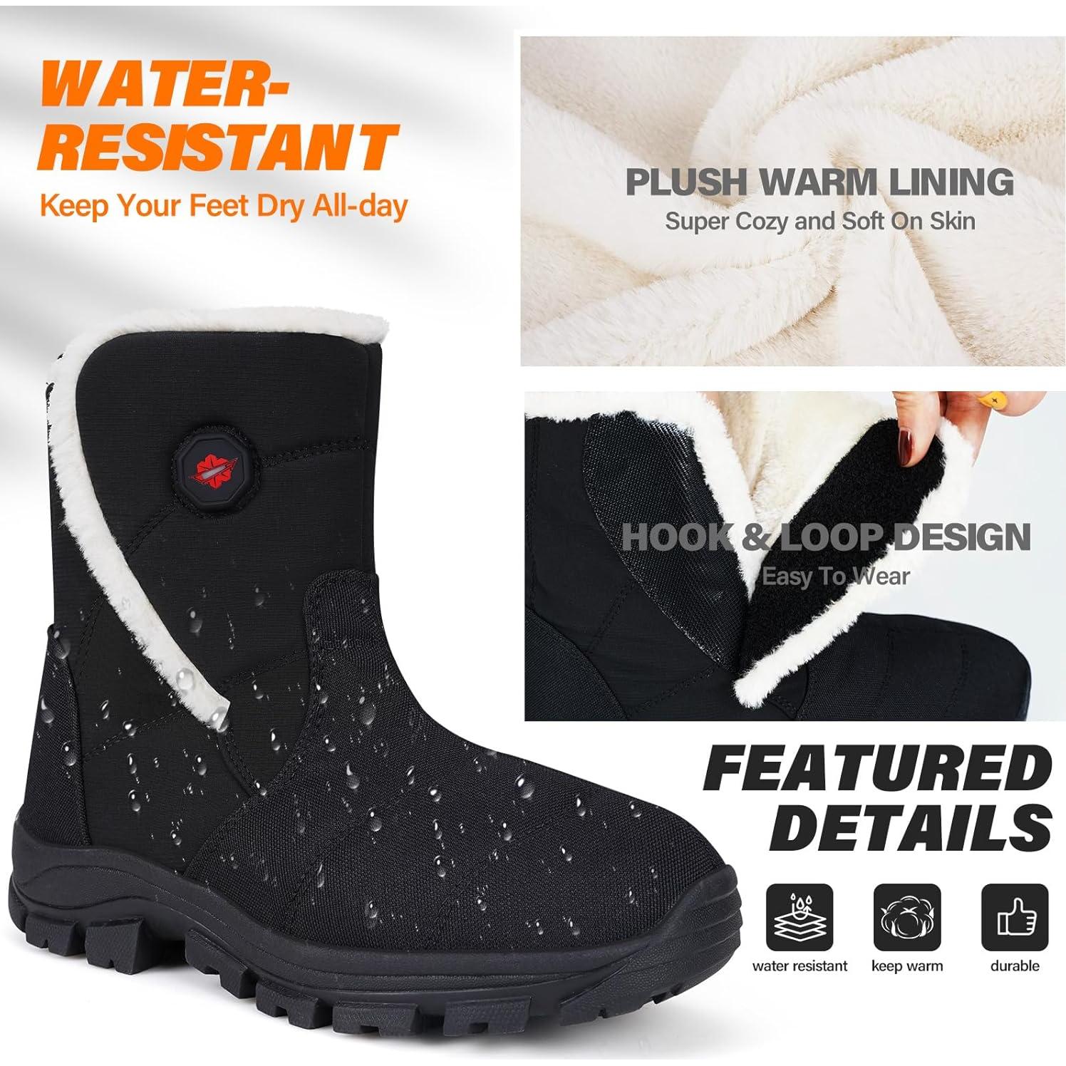 Botas Calentadas Dr.Warm para Mujeres, Piel Sintética, 7.4V