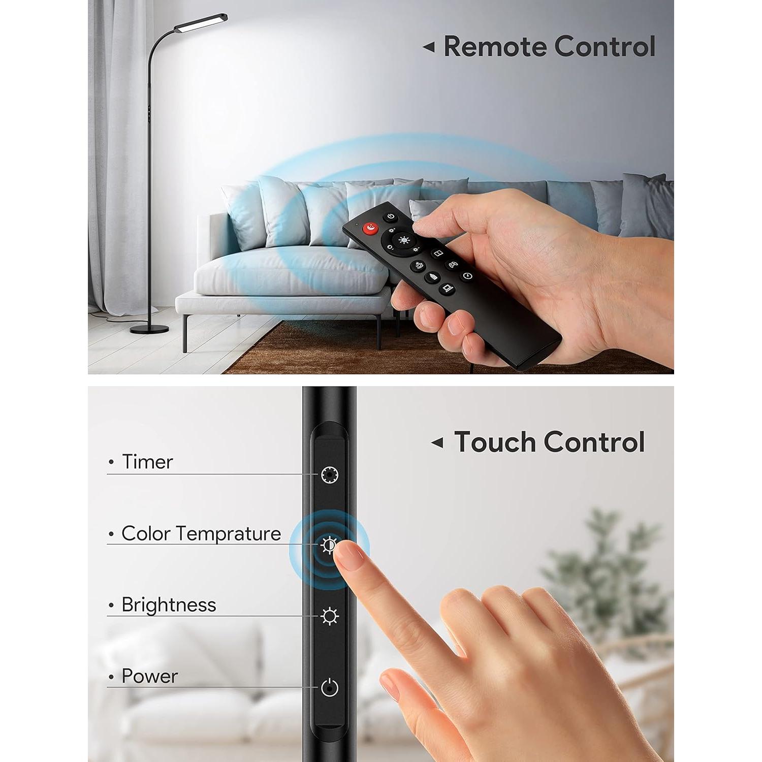 Lámpara de Pie LED MediAcous ME-FL01 5 Colores y Brillo