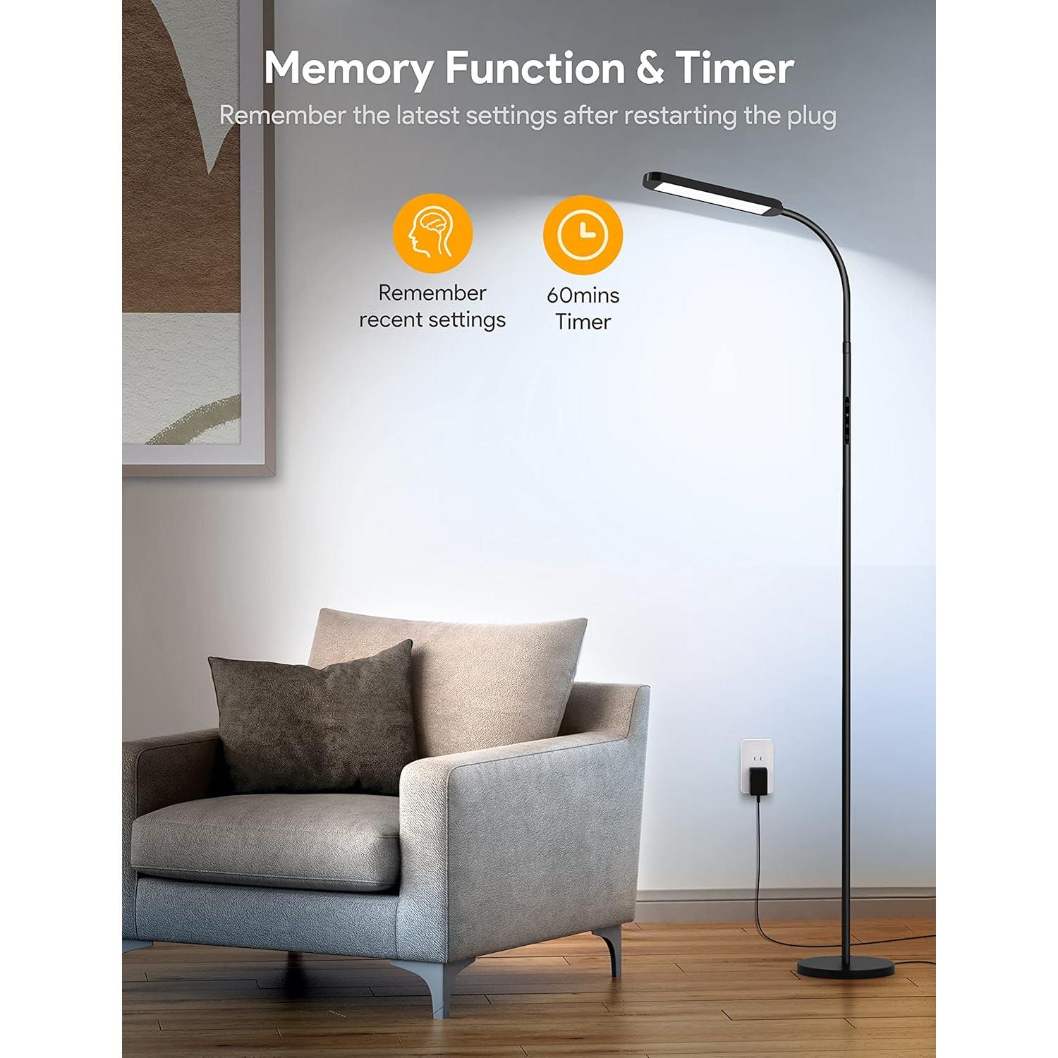 Lámpara de Pie LED MediAcous ME-FL01 5 Colores y Brillo