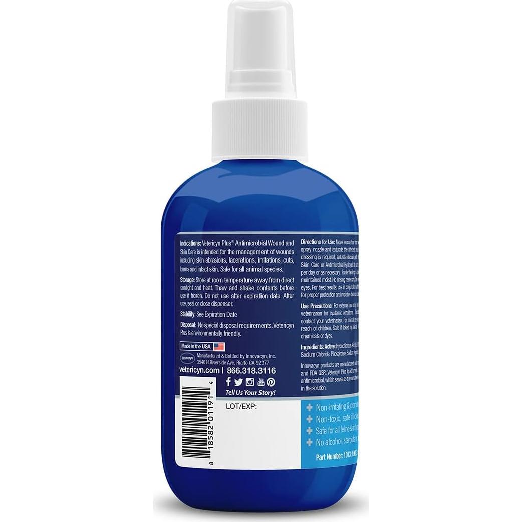 Spray Vetericyn Plus para Cuidado de Heridas de Gato 85 ml