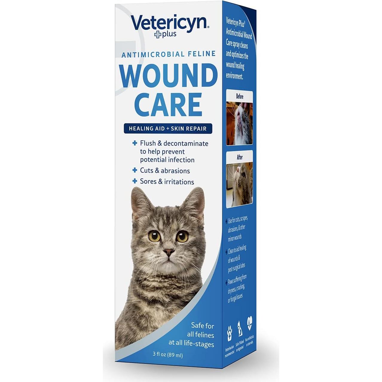 Spray Vetericyn Plus para Cuidado de Heridas de Gato 85 ml
