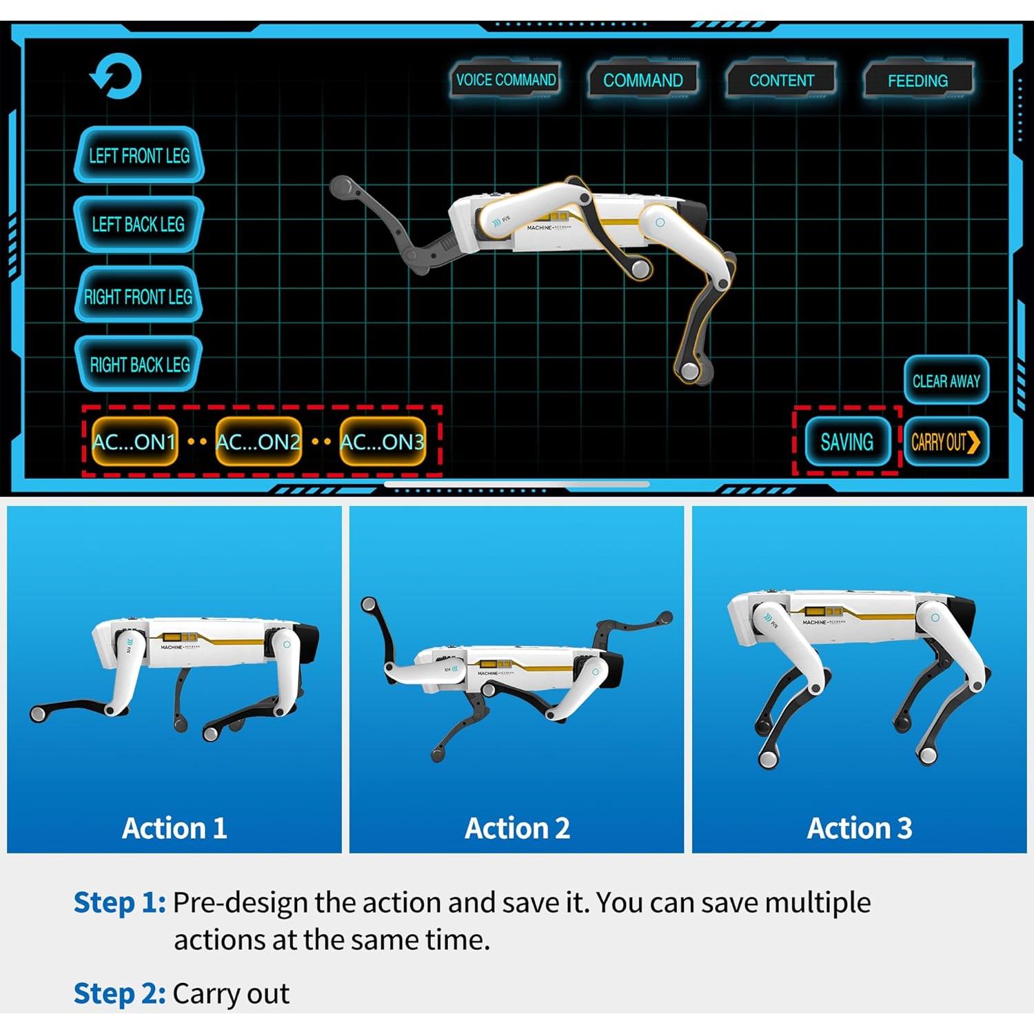 Perro Robot Inteligente Dingdongwu - Mascota Interactiva 30+ Acciones