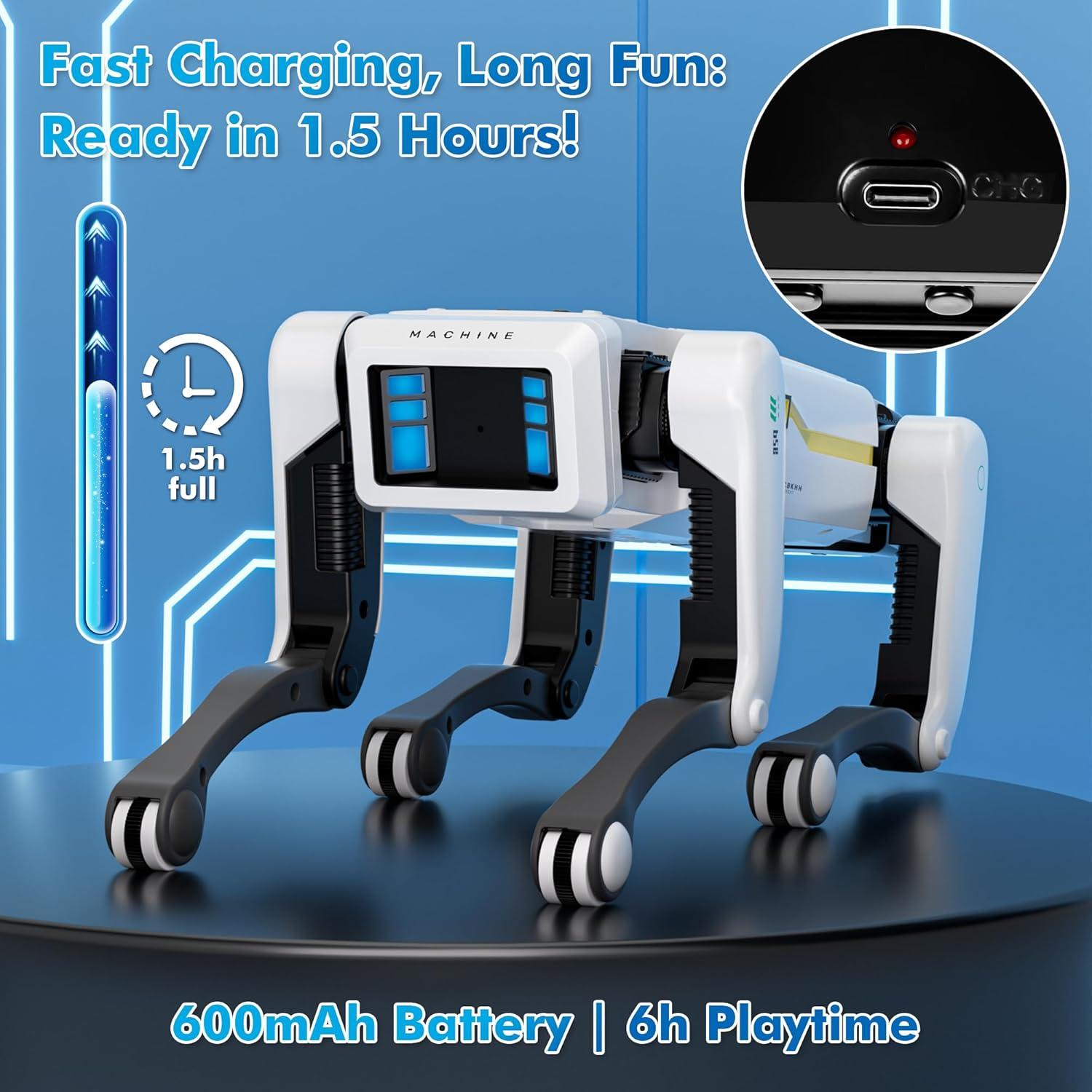 Perro Robot Inteligente Dingdongwu - Mascota Interactiva 30+ Acciones