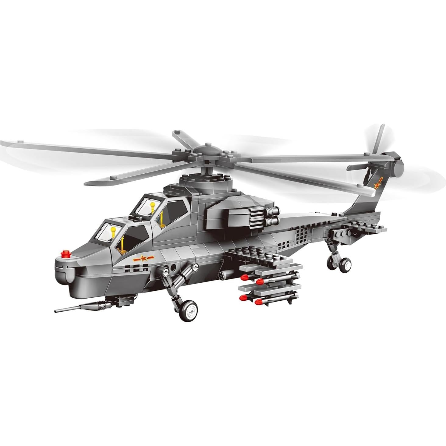 Set de Bloques de Construcción Helicóptero Fuerza Aérea 272 Piezas