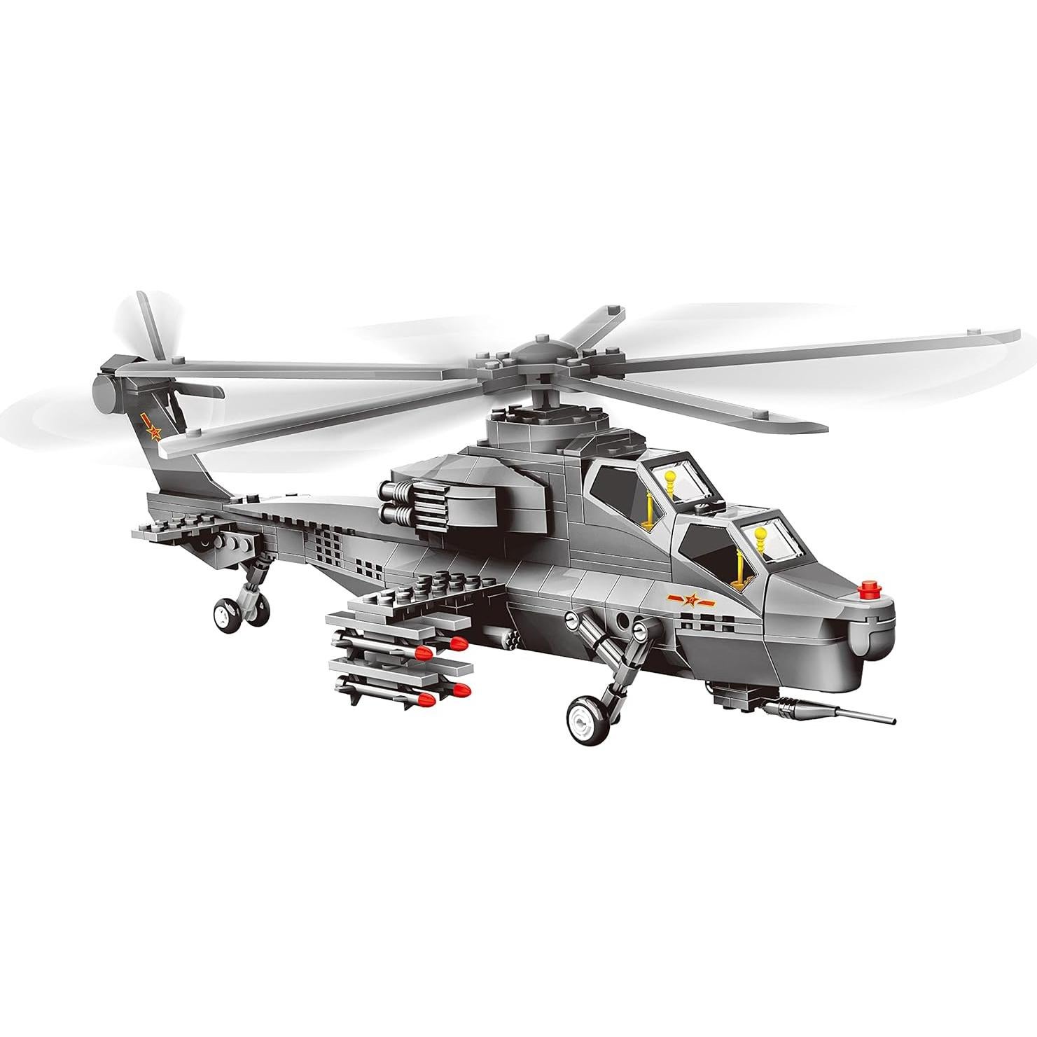 Set de Bloques de Construcción Helicóptero Fuerza Aérea 272 Piezas