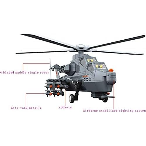 Set de Bloques de Construcción Helicóptero Fuerza Aérea 272 Piezas
