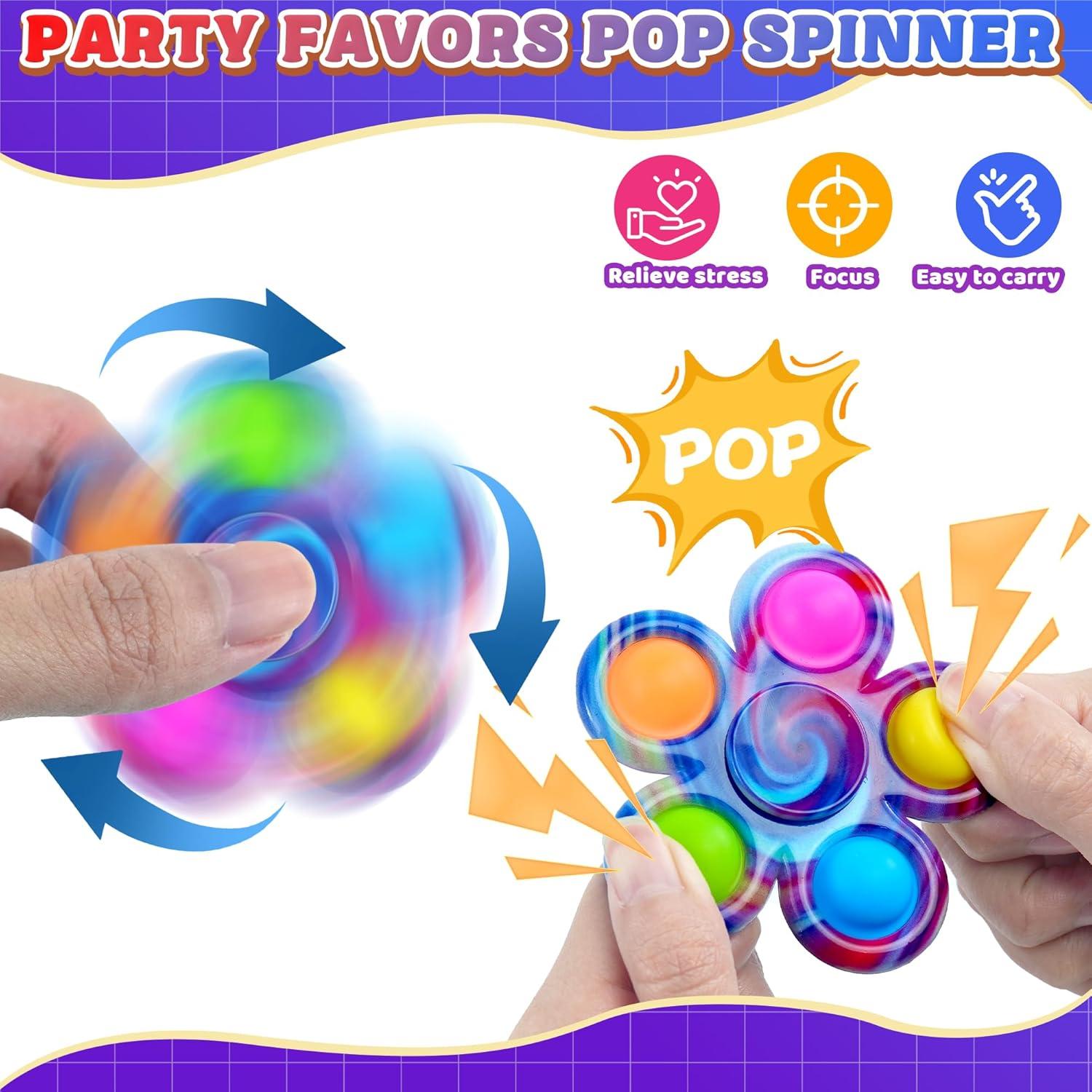 Fidget Spinner 9 PCS Chilvil Juguetes Antiestrés para Niños