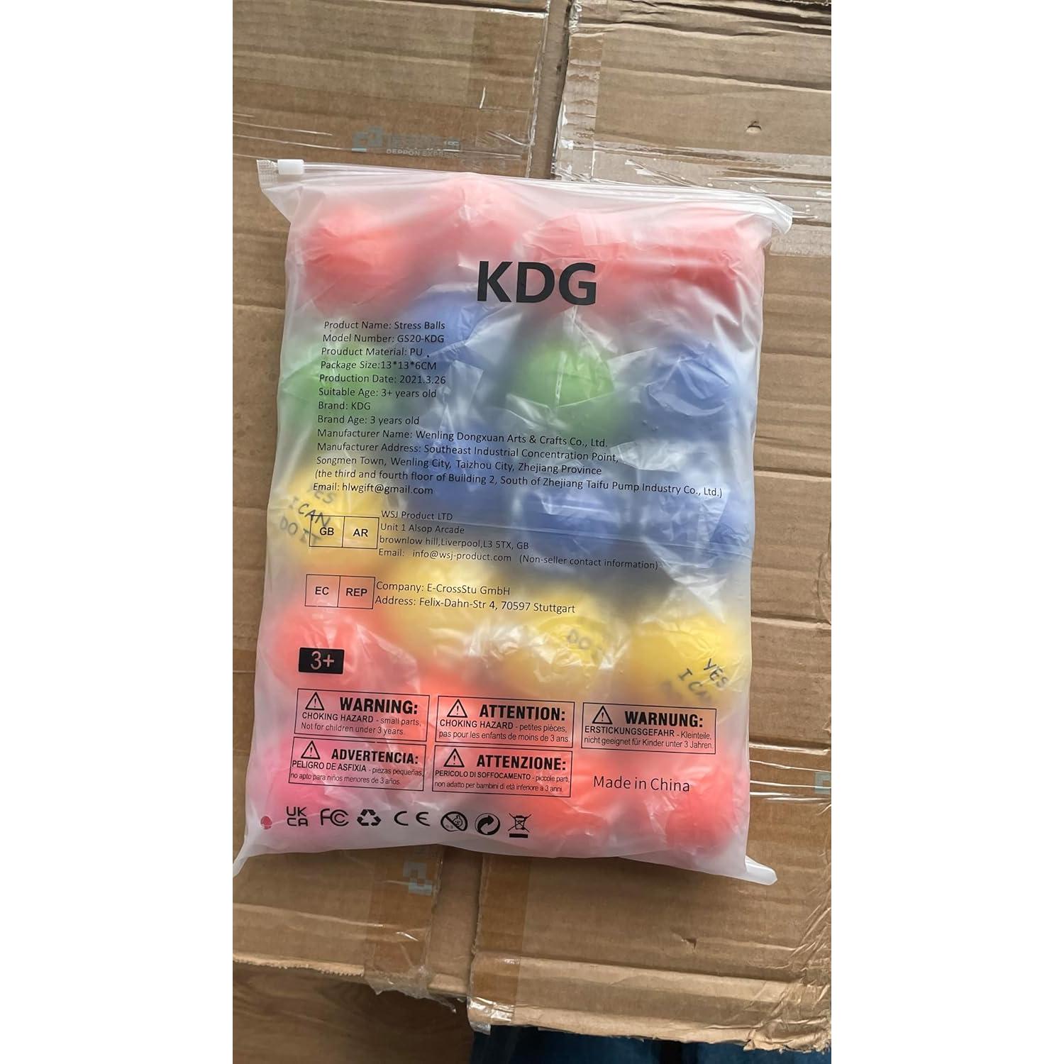 Pelotas Antiestrés KDG - Paquete de 20 con Citas Inspiradoras