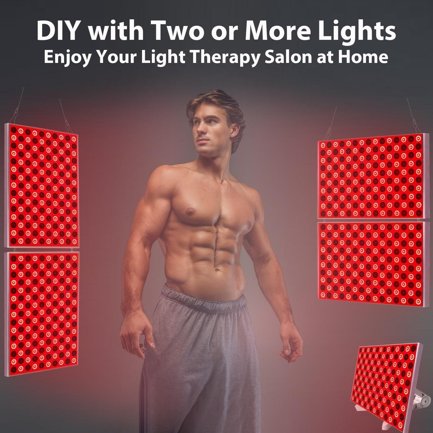 Lámpara de Terapia de Luz Roja Skylaxy 2 Paquetes 660nm 850nm