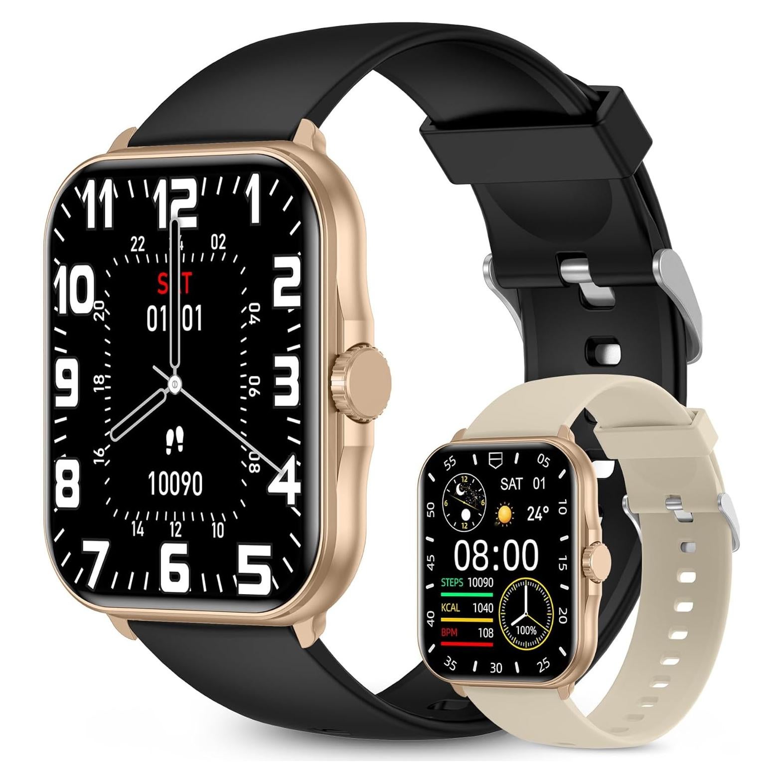 Reloj Inteligente Totulife Storm V Oro con Llamadas BT y Monitor de Salud