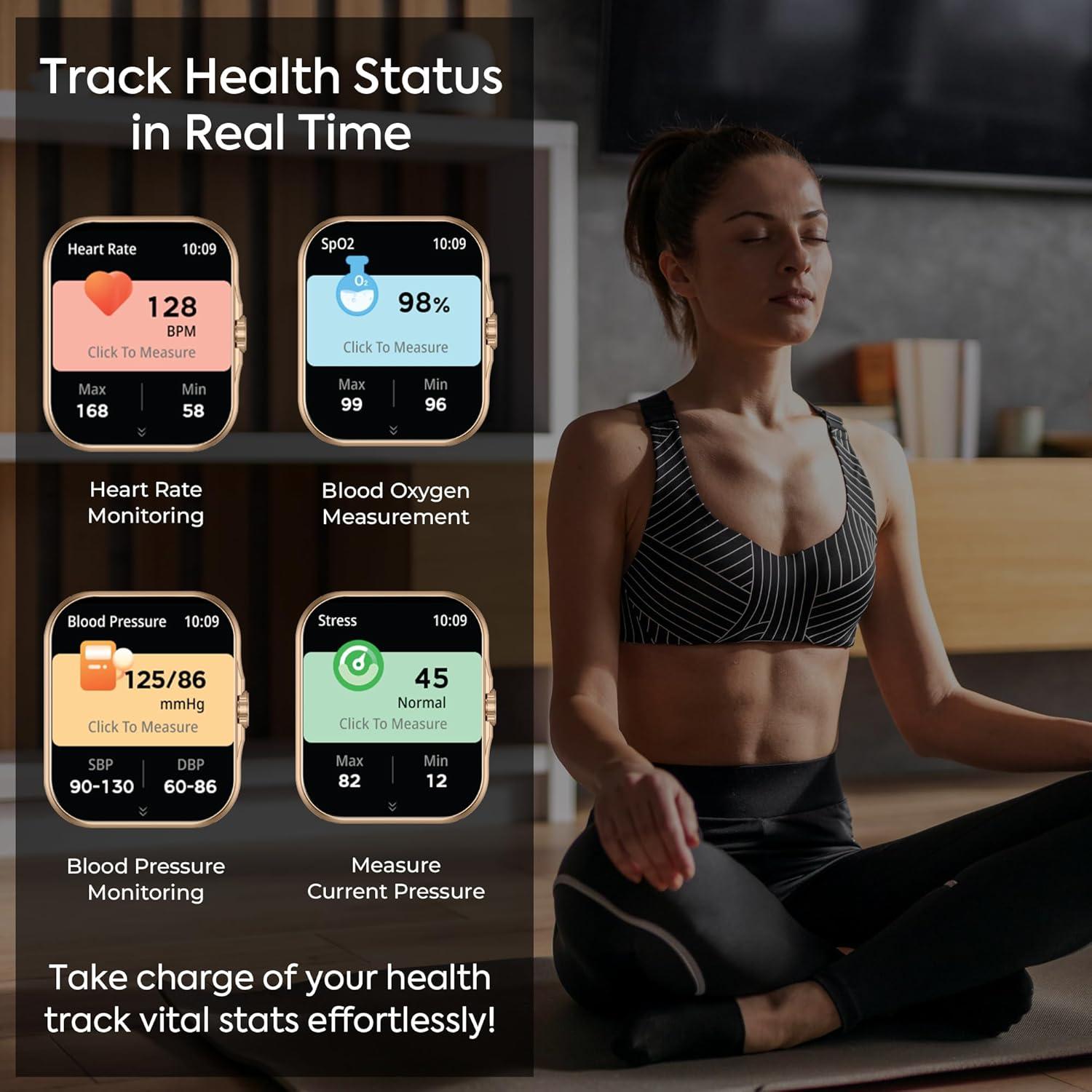 Reloj Inteligente Totulife Storm V Oro con Llamadas BT y Monitor de Salud