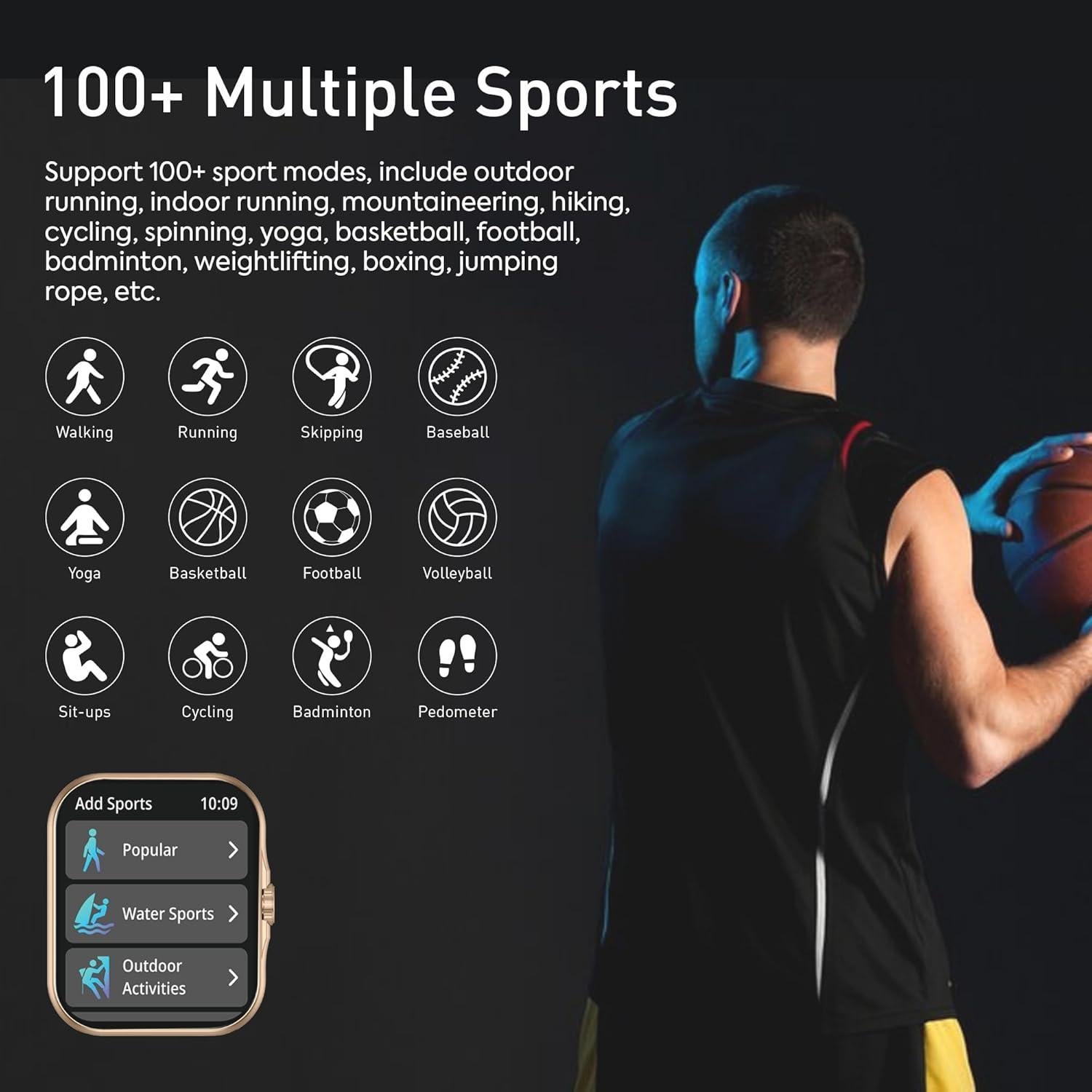 Reloj Inteligente Totulife Storm V Oro con Llamadas BT y Monitor de Salud