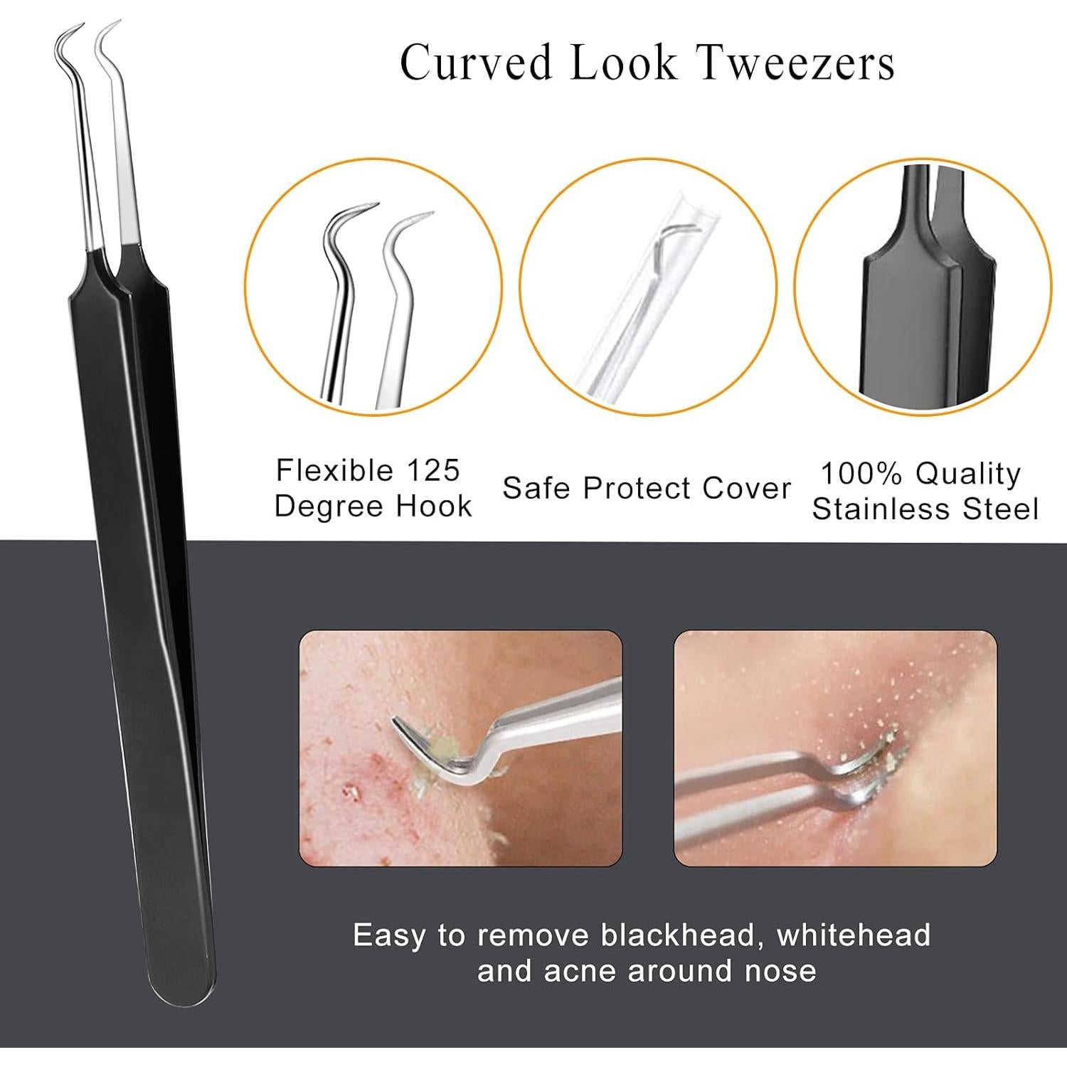 Kit de Herramientas para Espinillas Boxoyx - 6 Piezas Acero Inoxidable