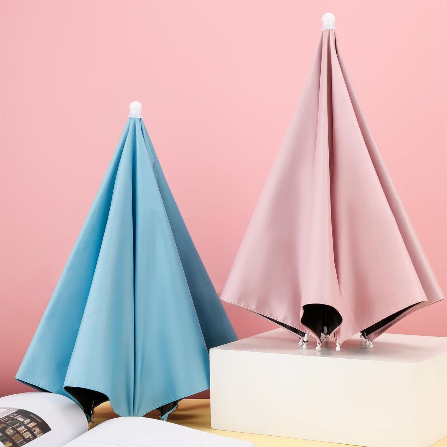 Paquete de 4 Sombreros Paraguas MUFEKUM Plegables 69 cm