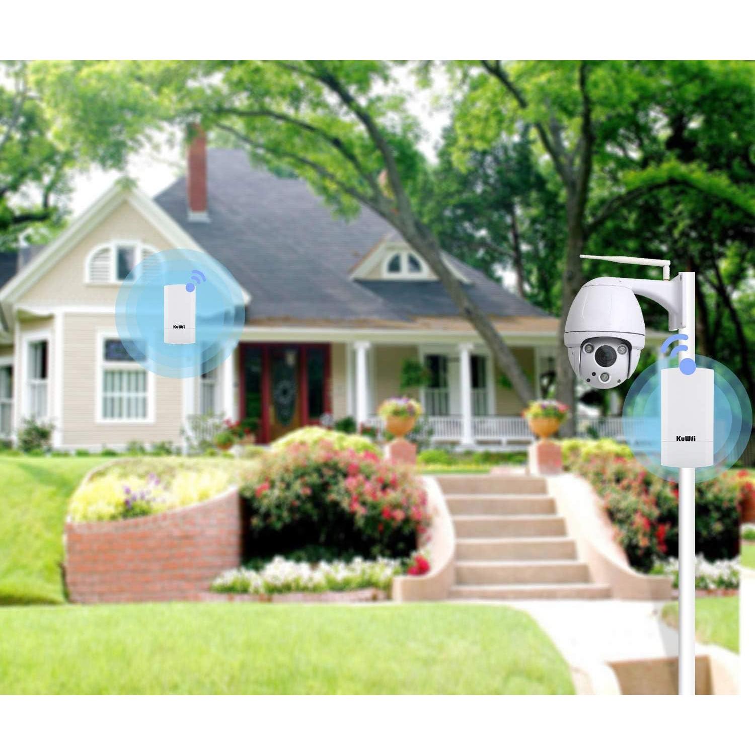 Puente Inalámbrico KuWFi CPE120 300Mbps 1KM Exterior