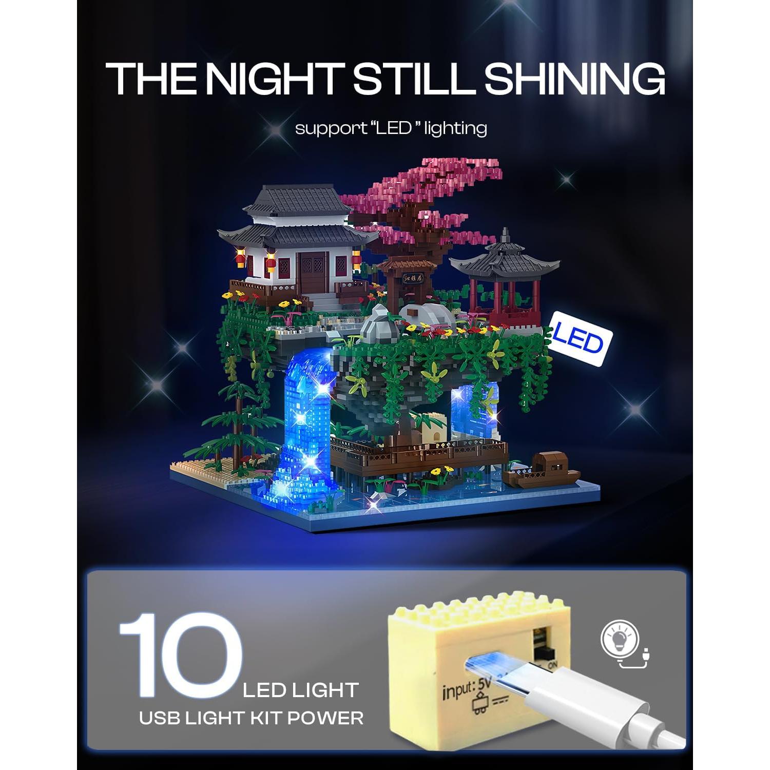 Kit de Construcción Árbol Bonsai Kimiangel 3220 Piezas