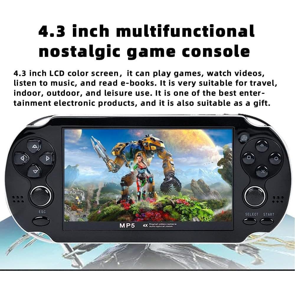 Consola de Juego Portátil CZT 4.3" LCD 8GB 2200 Juegos Retro