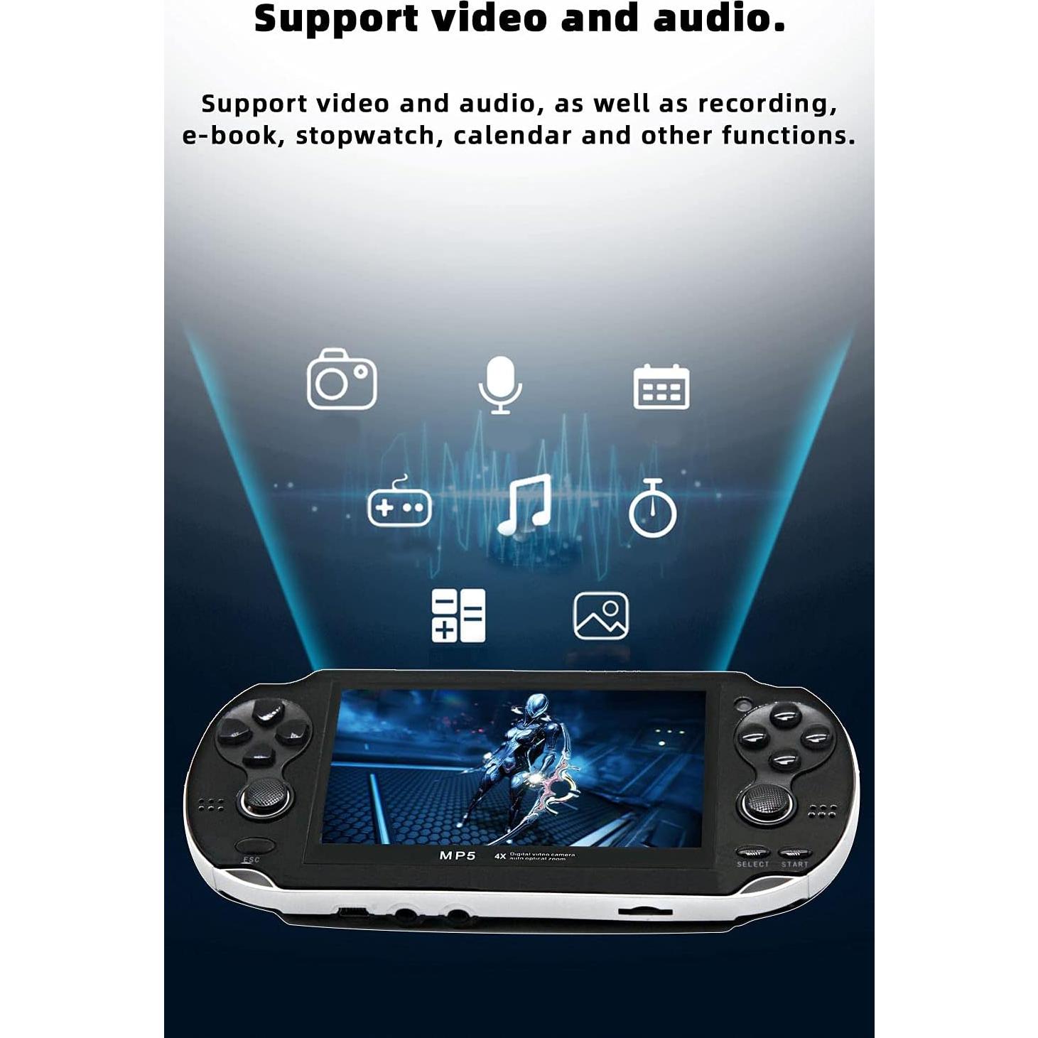 Consola de Juego Portátil CZT 4.3" LCD 8GB 2200 Juegos Retro