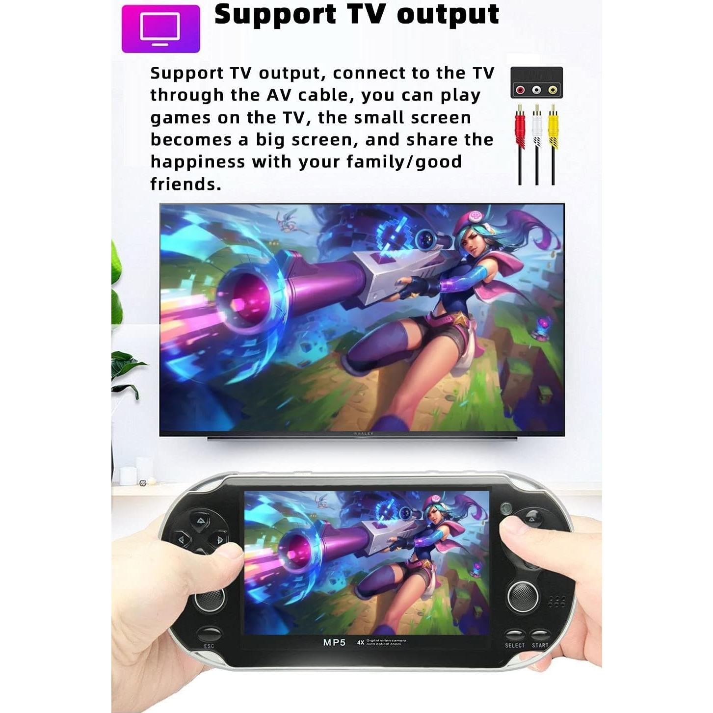 Consola de Juego Portátil CZT 4.3" LCD 8GB 2200 Juegos Retro