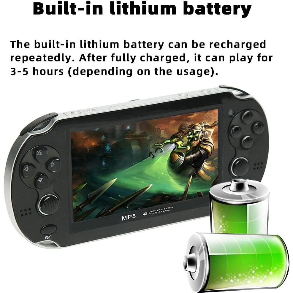 Consola de Juego Portátil CZT 4.3" LCD 8GB 2200 Juegos Retro