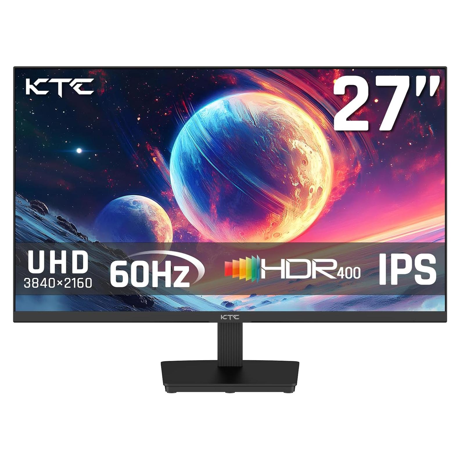 Monitor KTC 27" 4K UHD IPS 60Hz HDR400 Anti-Luz Azul