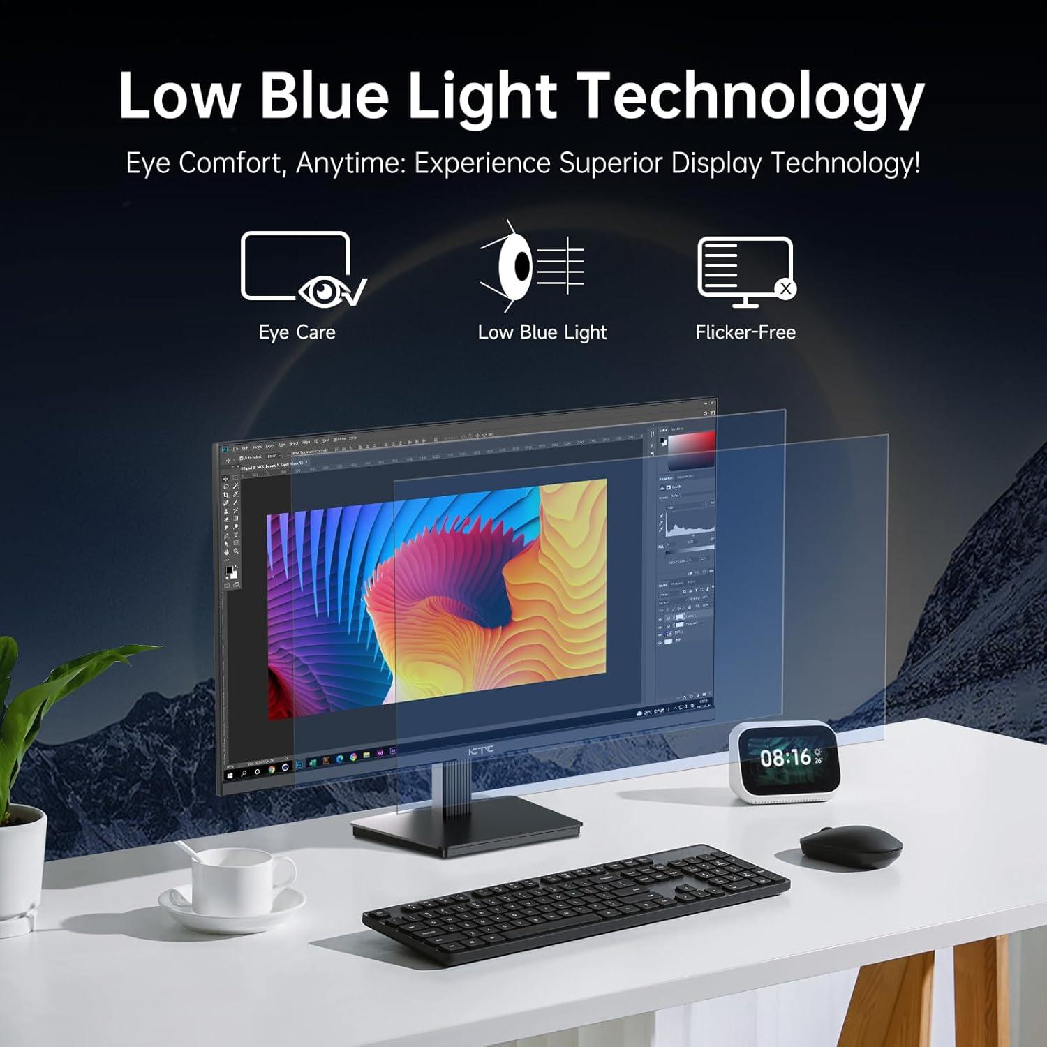 Monitor KTC 27" 4K UHD IPS 60Hz HDR400 Anti-Luz Azul