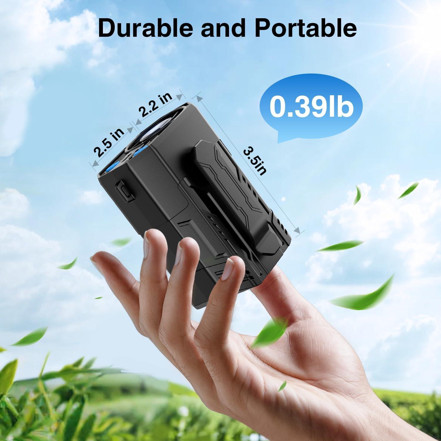 Ventilador Portátil Fuio F30 Recargable 4000mAh 4 Velocidades