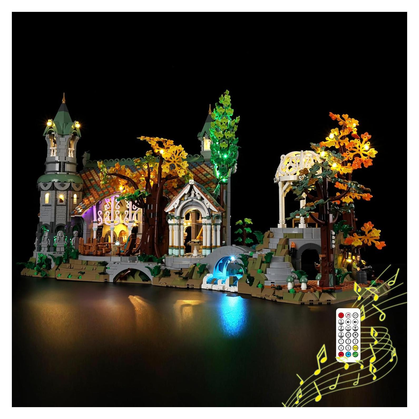 Kit de Luz LED BrickSoul para LEGO 10316 Rivendell con Sonido