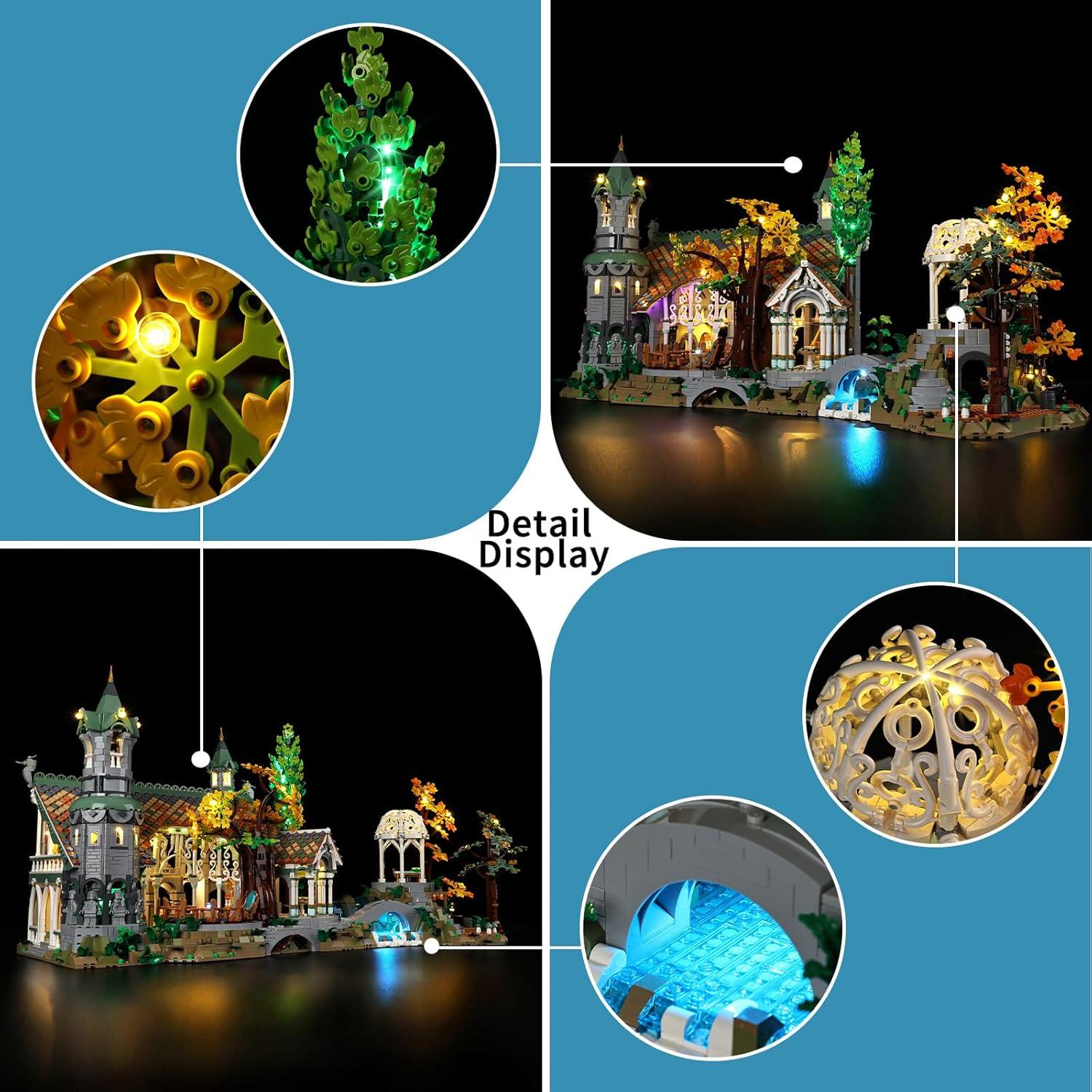 Kit de Luz LED BrickSoul para LEGO 10316 Rivendell con Sonido