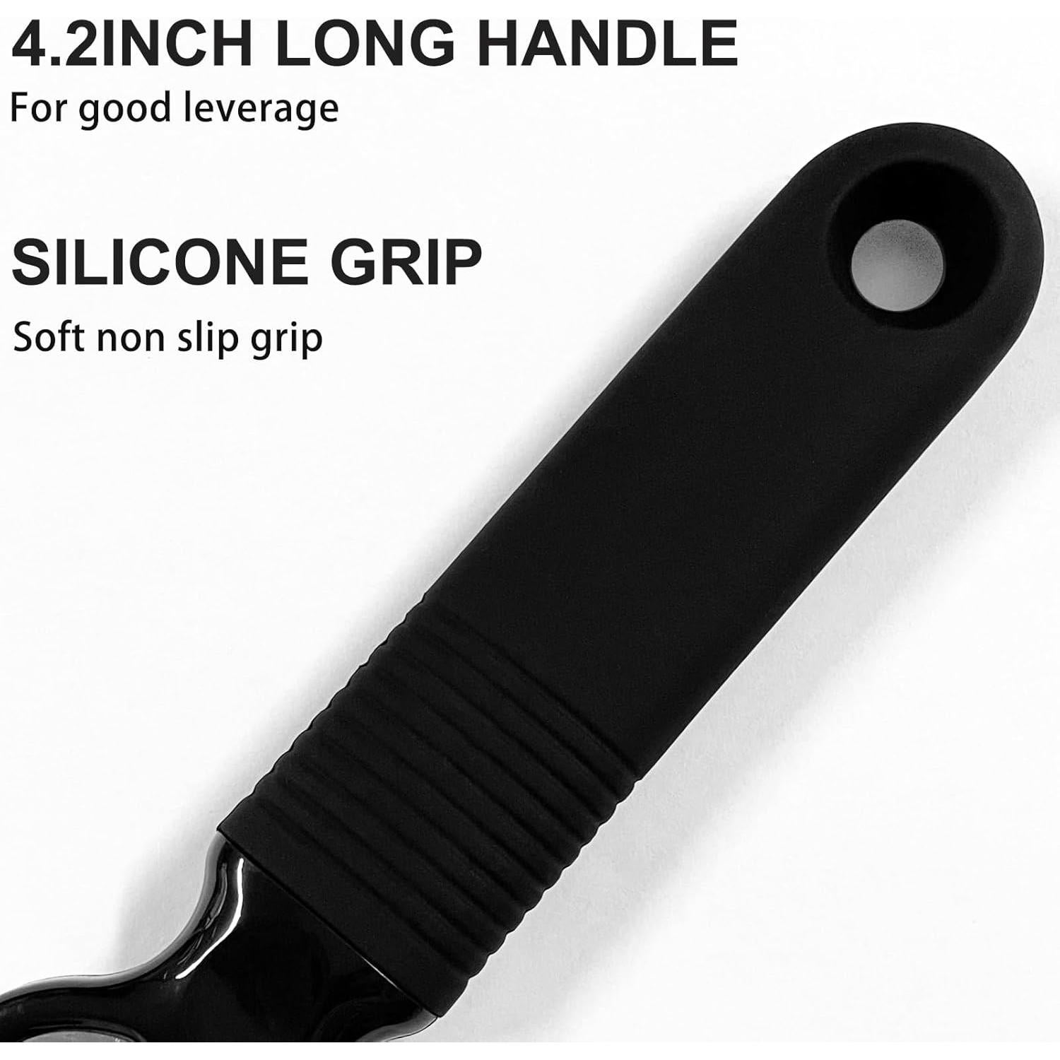 Abridor de Latas y Botellas DUNLAGUE 2 en 1 con Mango de Silicona