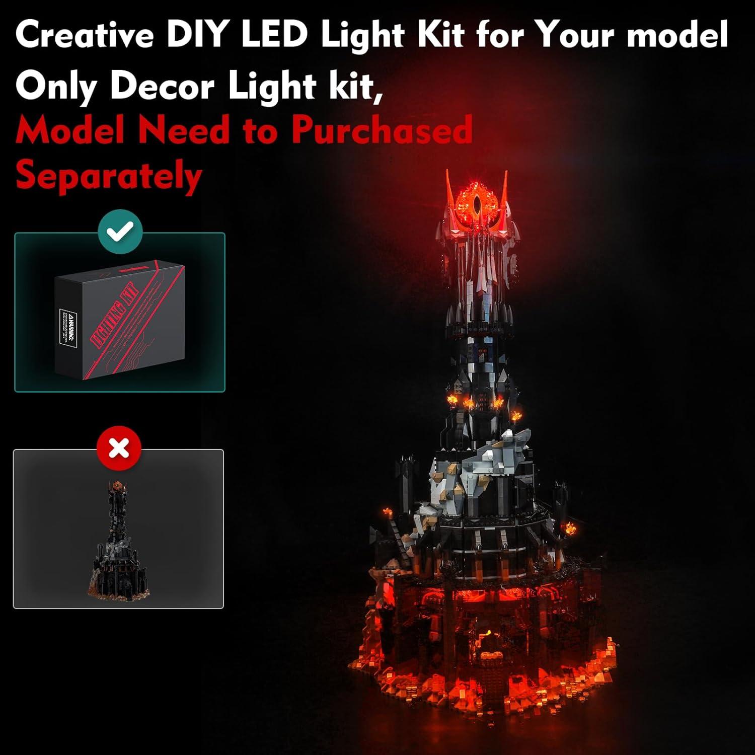 Kit de Luz LED LocoLee para Lego Barad Dur 10333