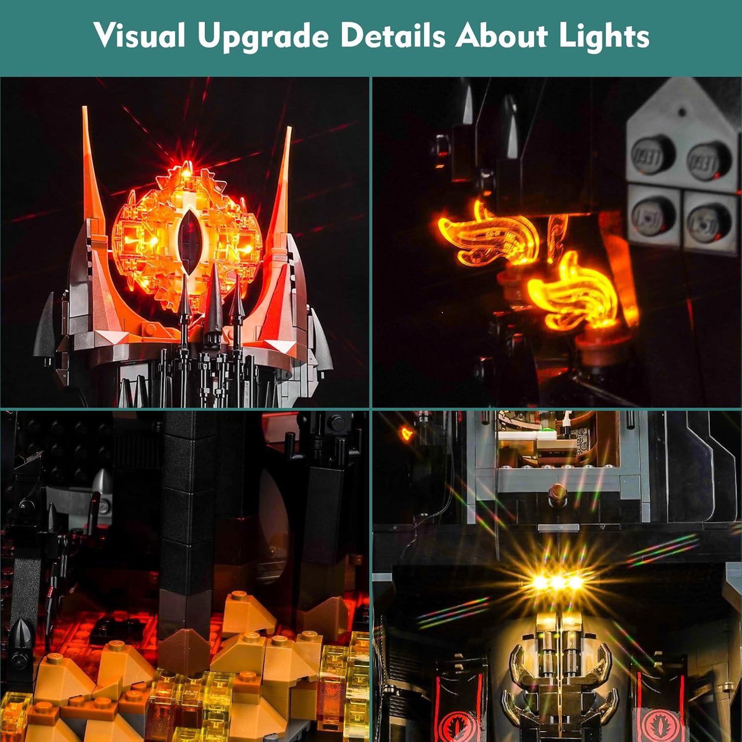 Kit de Luz LED LocoLee para Lego Barad Dur 10333