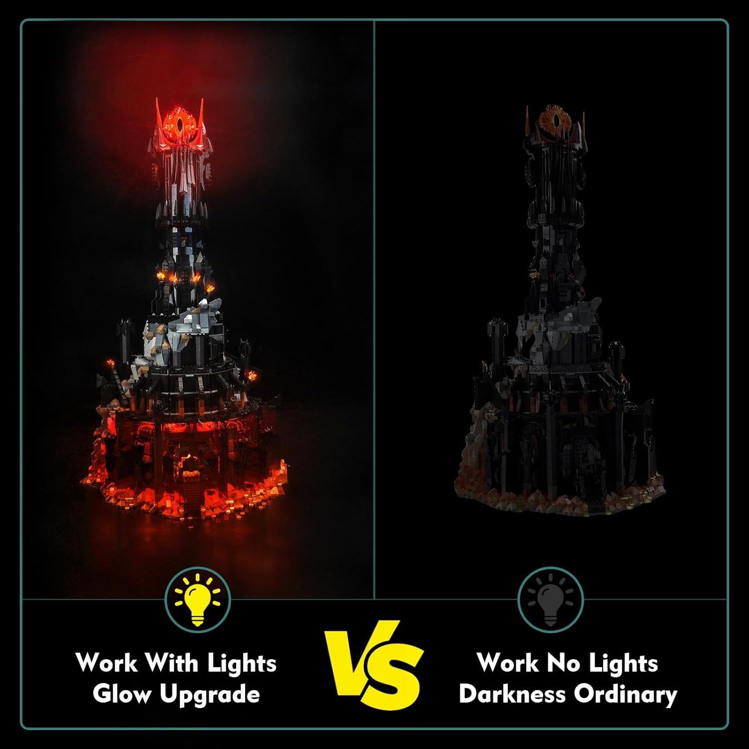 Kit de Luz LED LocoLee para Lego Barad Dur 10333