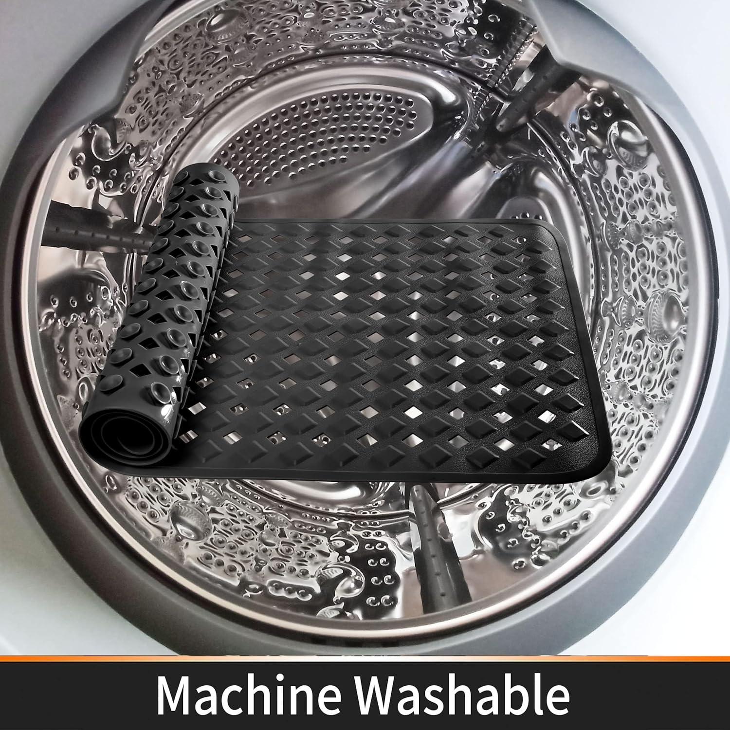 Alfombrilla de Ducha Antideslizante Yimobra 53x53 cm Negra