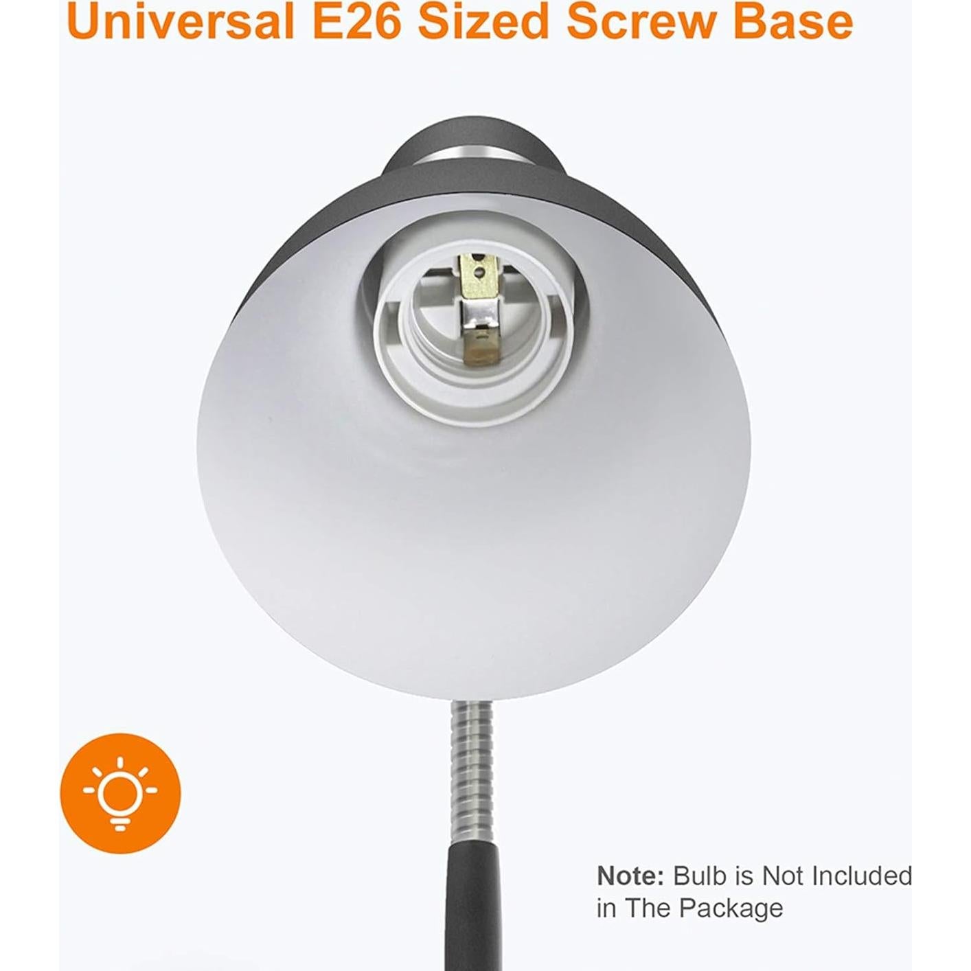 Lámpara de Escritorio LEPOWER 6W Ajustable Metal Negro