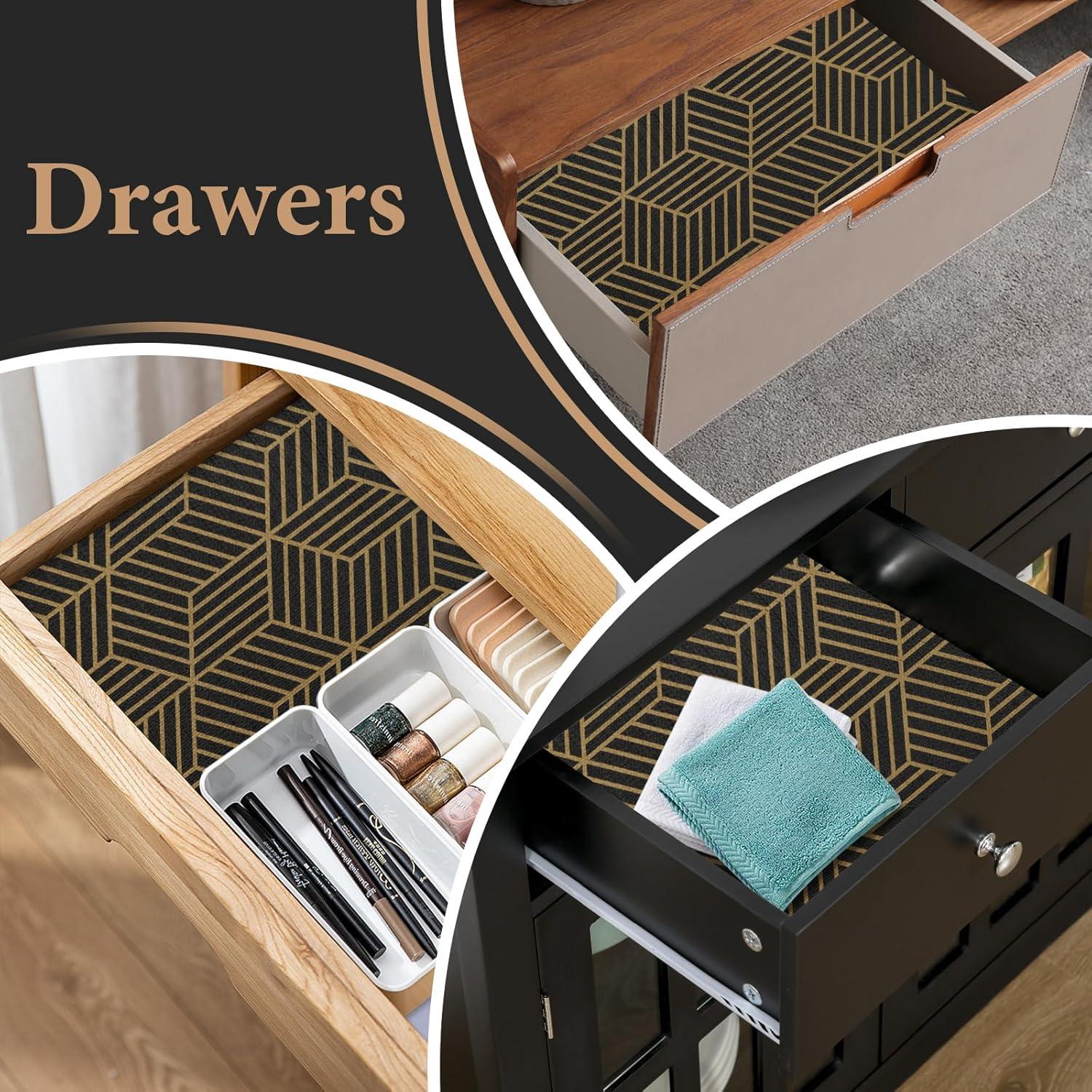 Forro antideslizante para estantes Kimhan 30.48cm x 6m negro