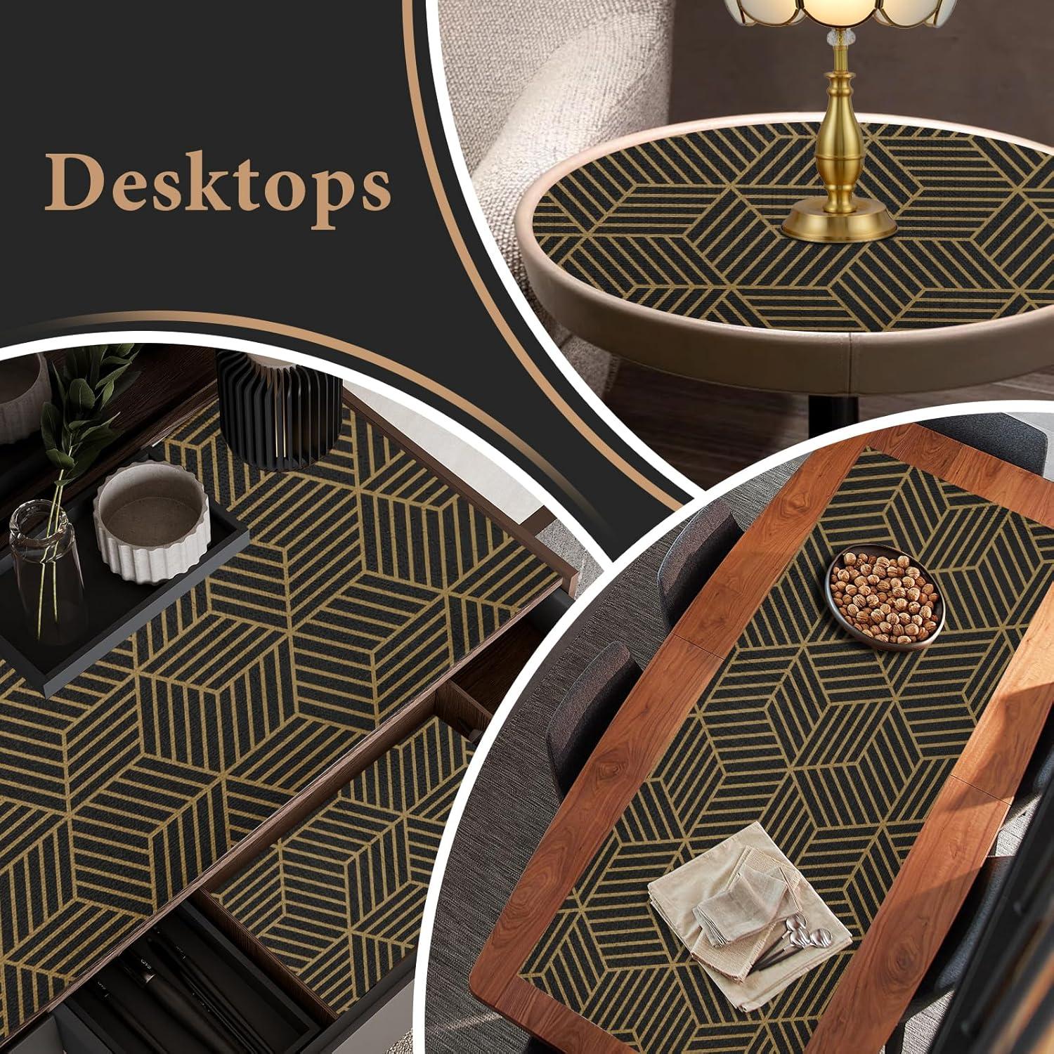 Forro antideslizante para estantes Kimhan 30.48cm x 6m negro