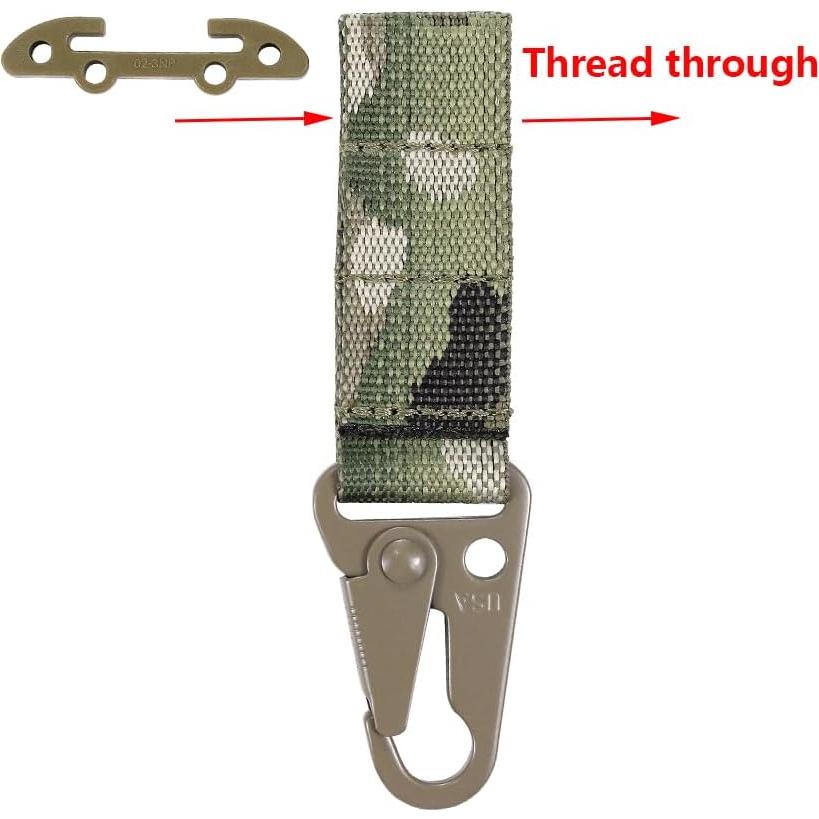 Clip Táctico JX Tacfancier Carabiner MOLLE 25mm Ajustable