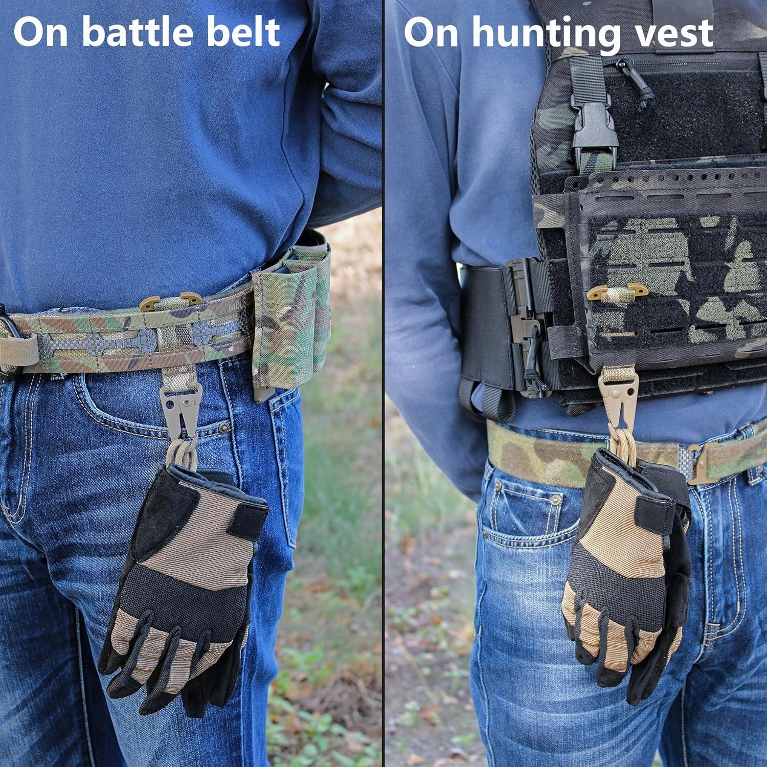 Clip Táctico JX Tacfancier Carabiner MOLLE 25mm Ajustable