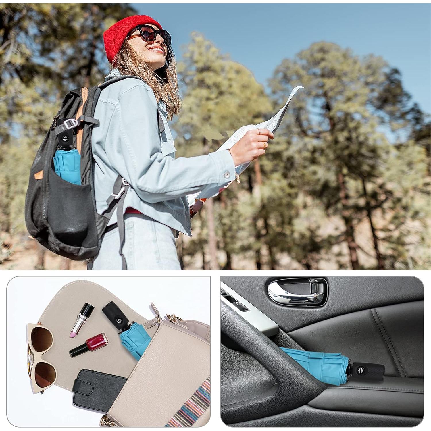 Paraguas ZOMAKE Compacto Automático 32.5cm Azul Claro