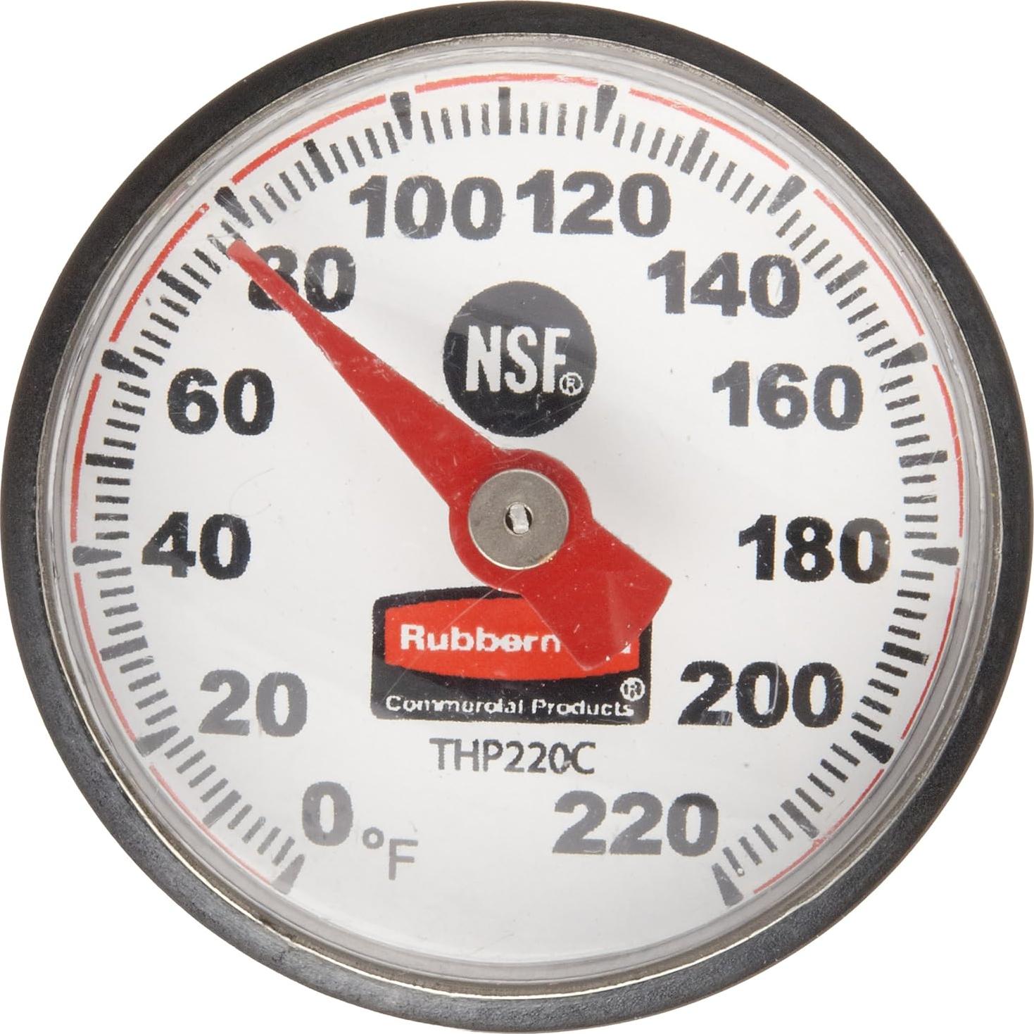 Termómetro de Comida Rubbermaid 12.7 cm Instantáneo Acero Inoxidable