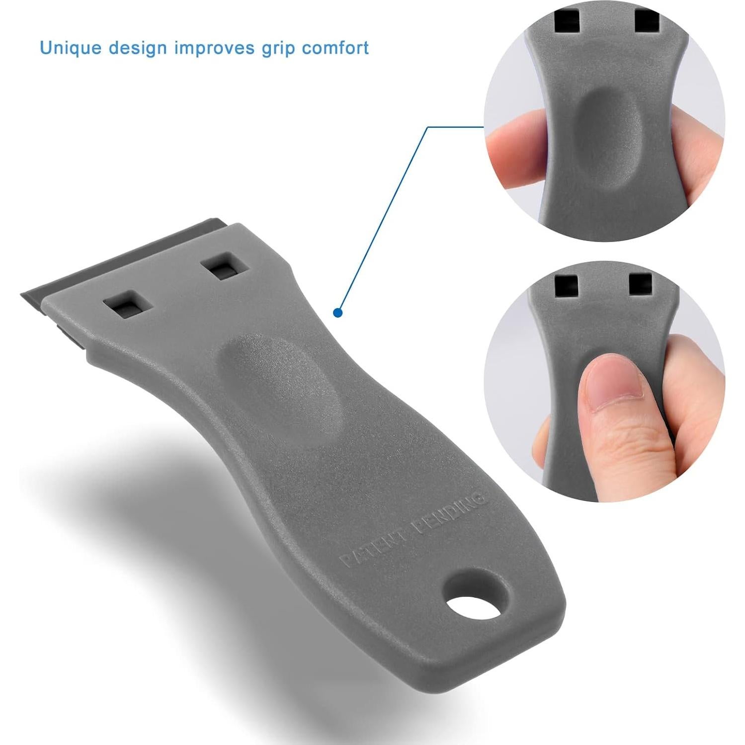 Raspadores de Cuchillas de Plástico FOSHIO 20PCS Gris