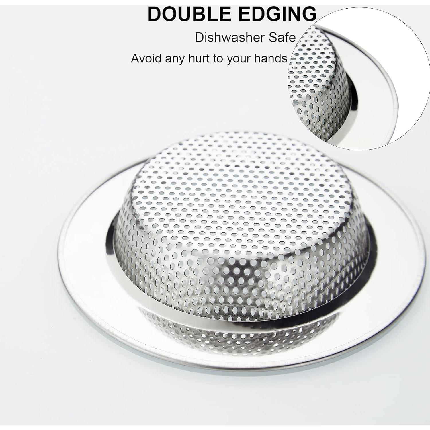 Colador de Fregadero LASSHSWA Acero Inoxidable 2 Piezas 11.43 cm