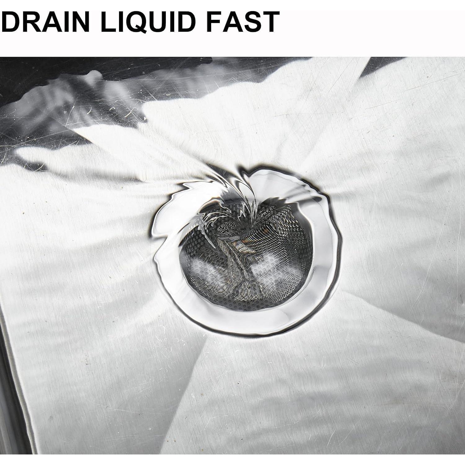 Colador de Fregadero LASSHSWA Acero Inoxidable 2 Piezas 11.43 cm