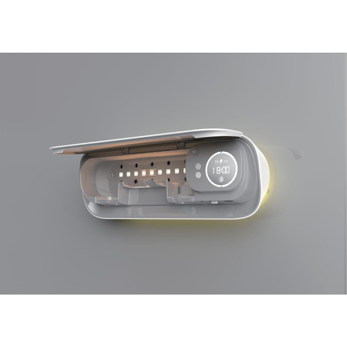 Soporte de cepillos de dientes UV BlueBark01 con 5 ranuras