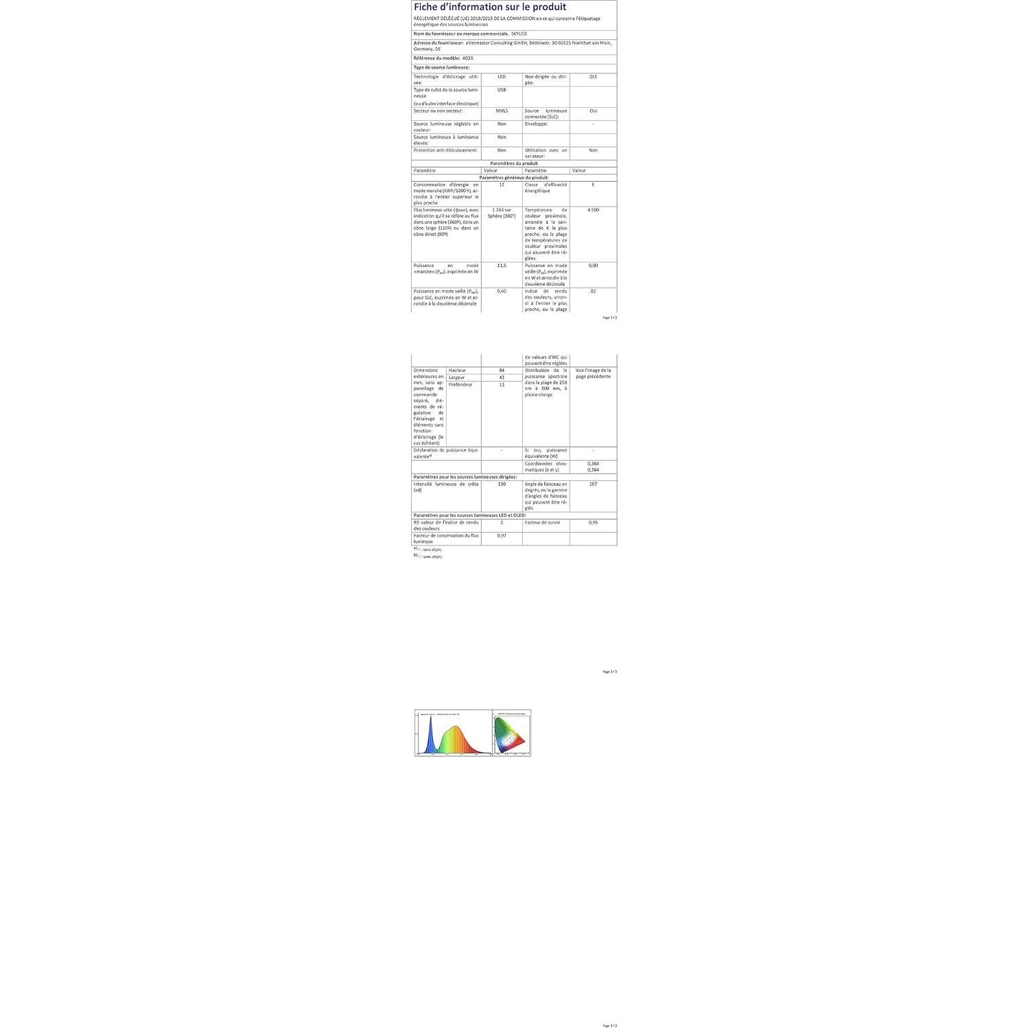 Lámpara de Escritorio LED SKYLEO 12W Cuello de Ganso 85cm